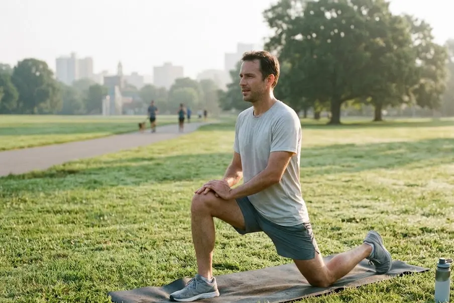 Yoga for runners: a 10-minute post-run stretch with a timer